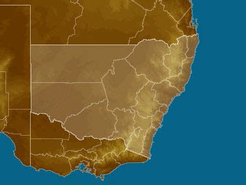 New South Wales/ACT Satellite Map .